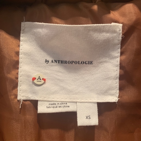 Anthropologie Faux Leather Puffer Jacket - Picture 3 of 3